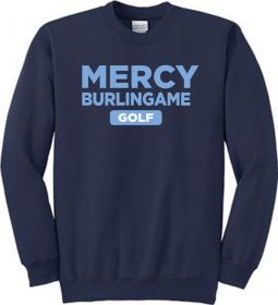 Port & Company Fleece Crewneck Sweatshirt, Navy